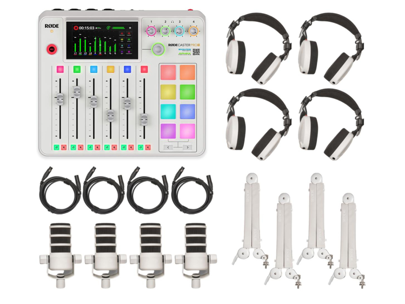 Rode Ultimate Podcaster Bundle Biały